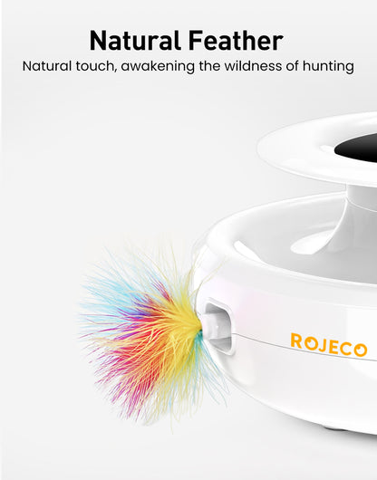 jouet chat interactif à plumes