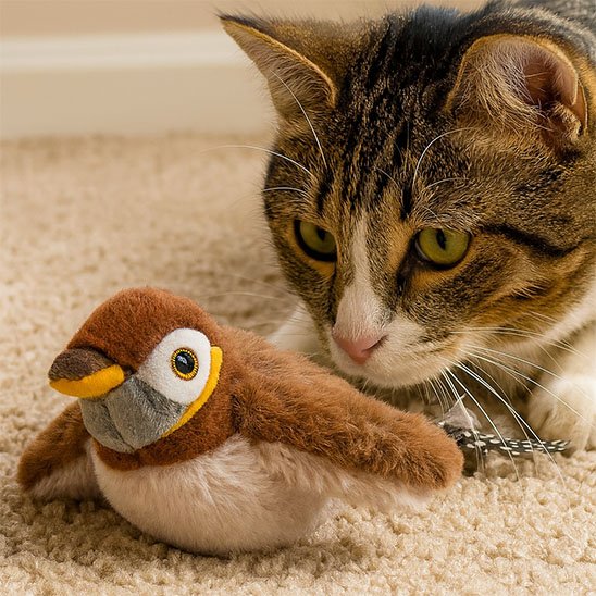 Jouet Chat interactif en forme d oiseau