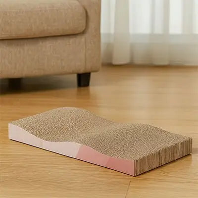 Griffoir pour chat PawComfort rectangulaire, surface à gratter beige