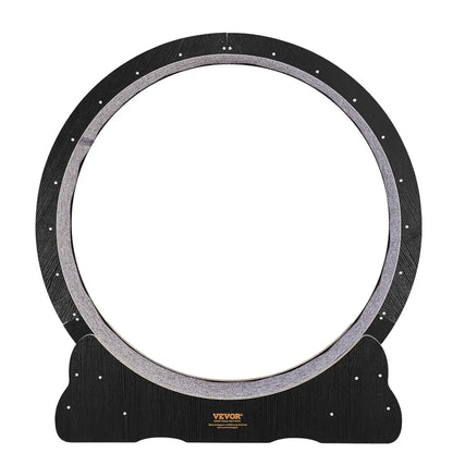 Roue pour chat KittyTread™ noire, jante grise et base demi-lune