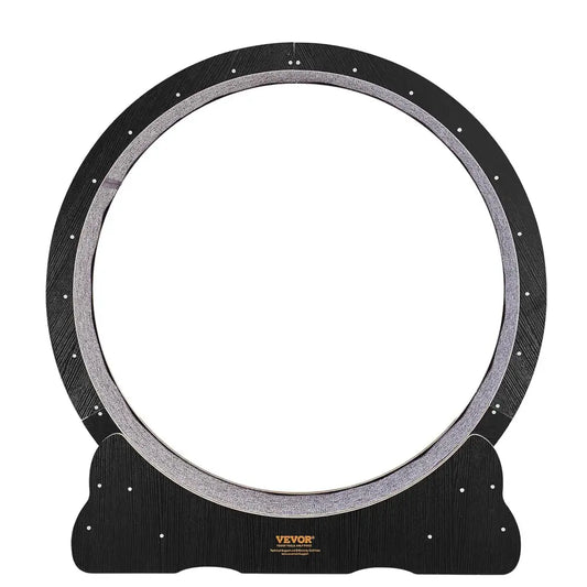 Roue pour chat KittyTread™ noire, jante grise et base demi-lune