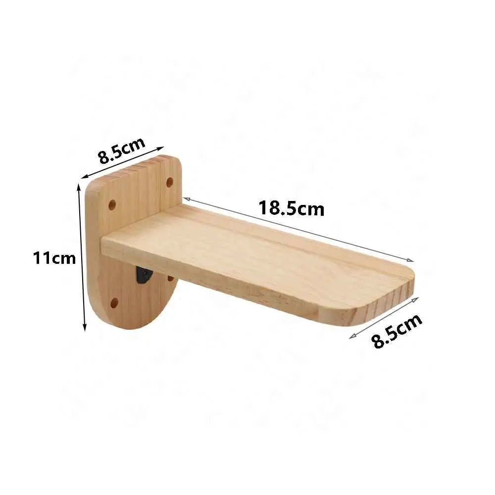 Plateforme murale en bois pour arbre à chat, dimensions 18,5 x 8,5 cm