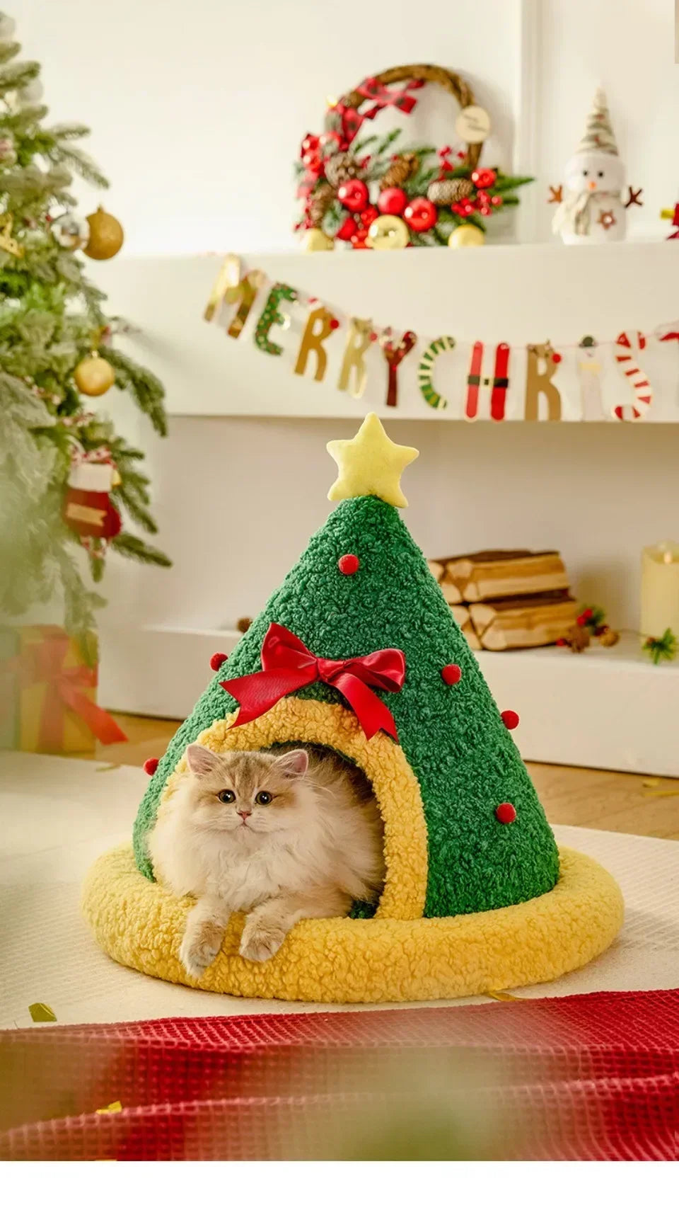 panier pour chat vert