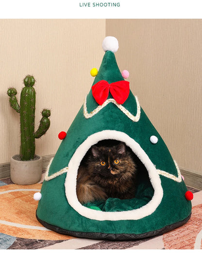 panier pour chat vert