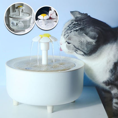 Fontaine à eau chat | Florale