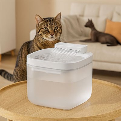 Fontaine eau chat | Hydro-Vital