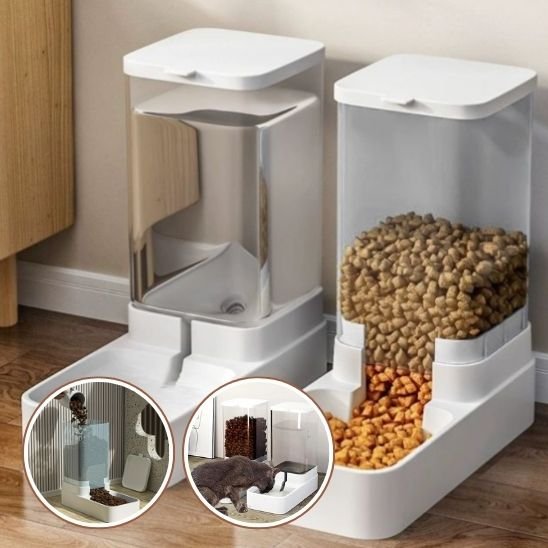 Distributeur de croquettes pour chat | AutoFeed croquette ou eau