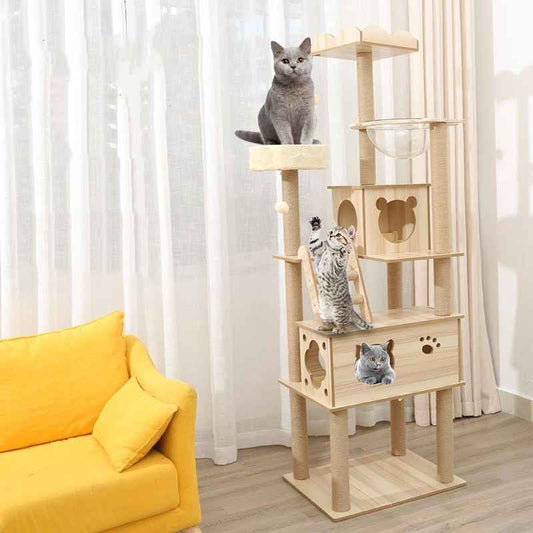Arbre a Chat en bois | FelinDesign - Universduchat